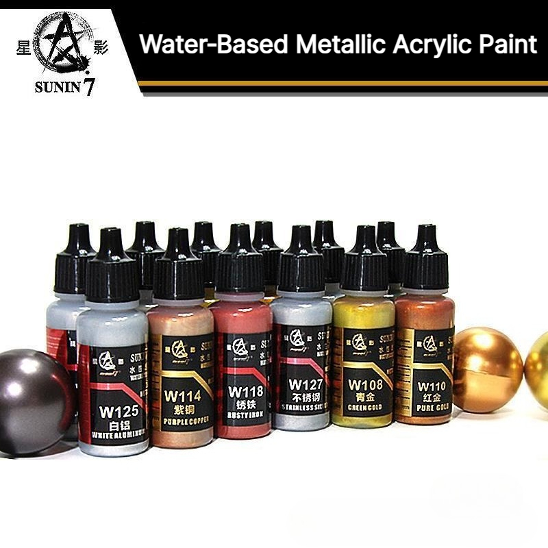 Metallic Spray Paint - SUNIN 7 W101-124 20ml Pintura Acrílica