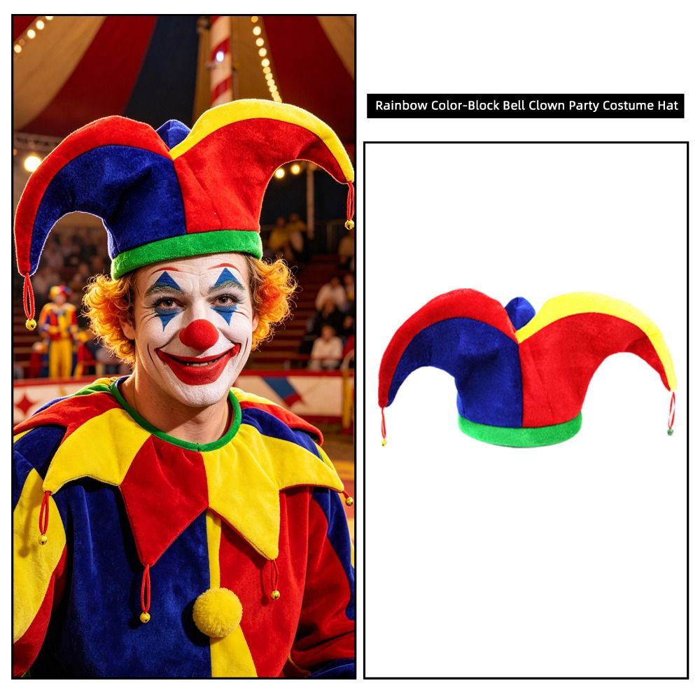 Gorro de Payaso Multicolor con - Cosplay Prop Patterns reseña y precio