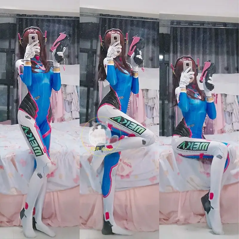 Disfraz de Dva para mujer, tra - Dva Cosplay Prop reseña y precio