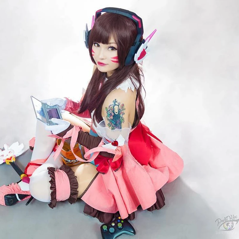 Juego ROLECOS OW D.VA peluca d - Dva Cosplay Prop reseña y precio